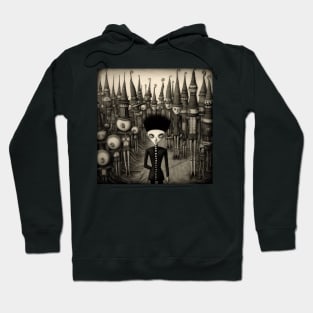 The Black Parade, in Folk Art Brut Style Hoodie